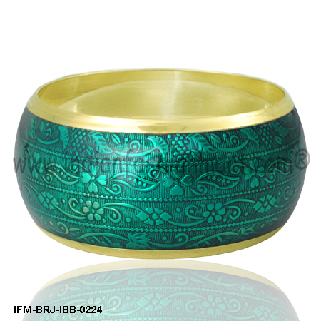 Pellucid Charisma - Brass Bangle Size: Width Of Bangle-37 Mm