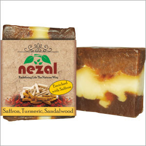 Saffron, Sandalwood & Turmeric Powder Soap Ingredients: Natural Pearl