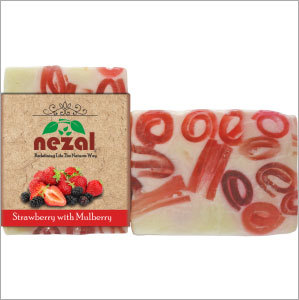 Strawberry & Mulberry Herbal Soap Ingredients: Natural Pearl