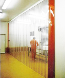 Jet India PVC Strip Curtains - PVC Material, Clear or Colored Strips for Temperature Control, Insect Prevention, and Noise Reduction