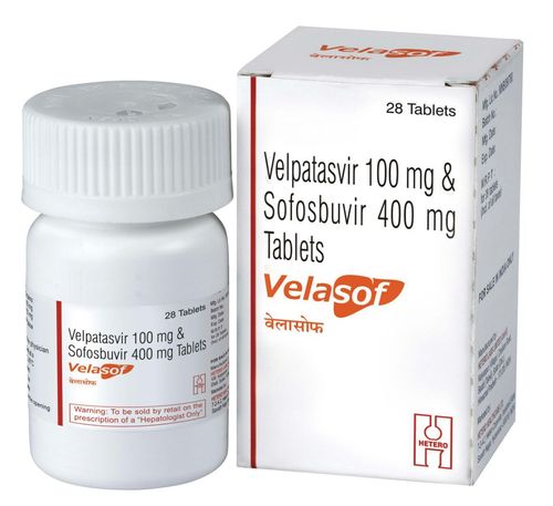 Velasof Tablets - Velpatasvir 100mg & Sofosbuvir 400mg | Generic Drug, 28 Tablets Packing