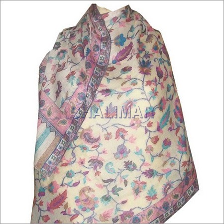 Designer Kani Jamawar Shawls - 85% Wool, 15% Silk, 70 Cm Width X 200 Cm Length | Soft, Warm, Elegant Design, Machine Made