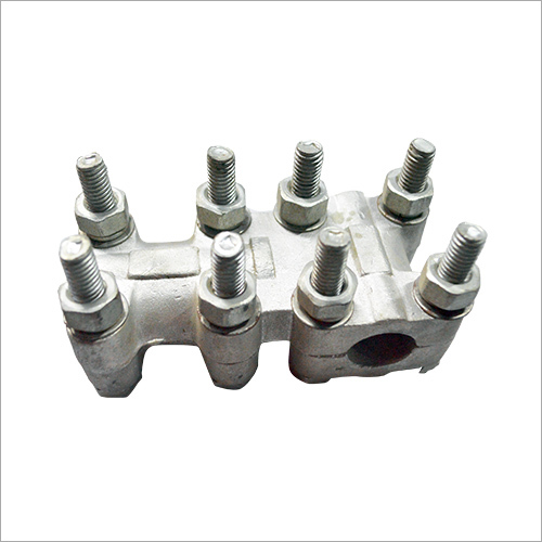 Tee Clamps - Aluminum, 76.2-203.2mm Length, White Color | Rugged Design, Corrosion Resistant, Ideal for T-Shaped Connections in Power Transmission