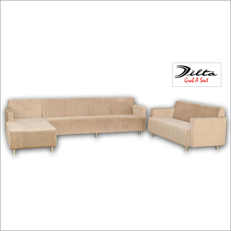 Office Sofa Set - Leather, 100x80x30 Inches | 6 Seats, Ultra Comfortable Upholstery, Easy to Clean, 1 Year Warranty