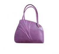 मल्टी-कलर लेदर टोट शोल्डर बैग