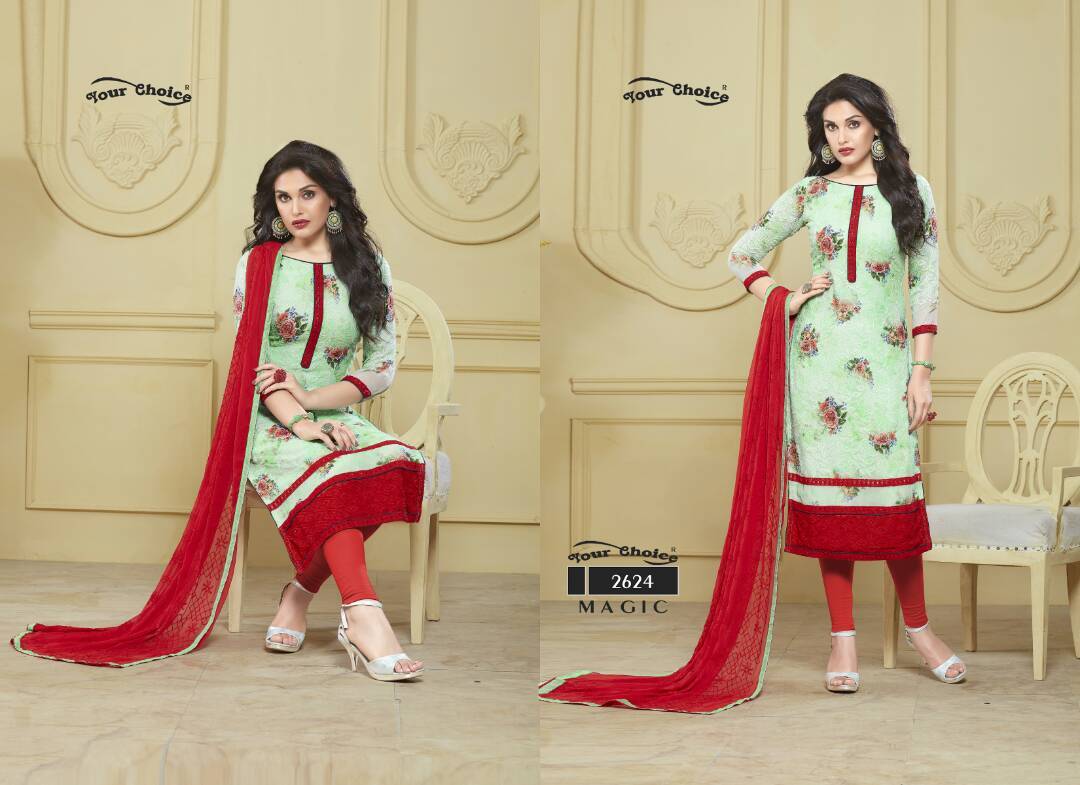 Ethnic Wear Set - Pure Bemberg Georgette Top, Santoon Bottom, Najnin Dupatta | Multi-color, Embroidered Pattern, Designer Style, Summer Fashion