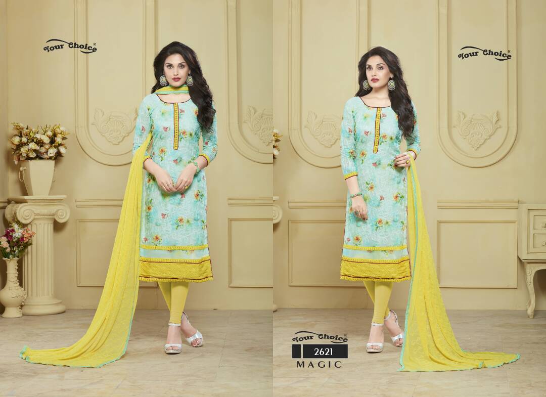 Ethnic Wear Set - Pure Bemberg Georgette Top, Santoon Bottom, Najnin Dupatta | Multi-color, Embroidered Pattern, Designer Style, Summer Fashion