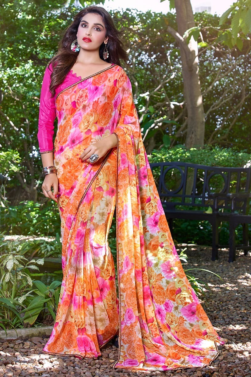 Georgette India Saree