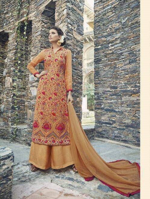Embroidered Unstitched Salwar Kameez