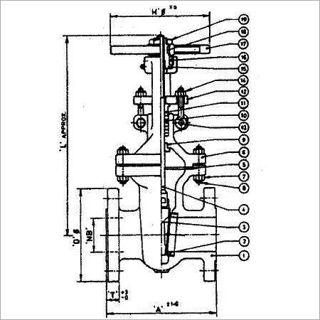 कास्ट स्टील गेट वाल्व