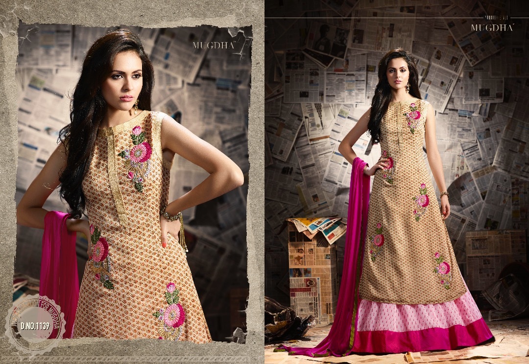 Mugdha Salwar Suit - Pure Fabric Top, Cotton Satin Printed Bottom, Jacquard Net Dupatta With Lace Border | Summer Ethnic Wear, Embroidered Bridal Style, 6 Elegant Designs