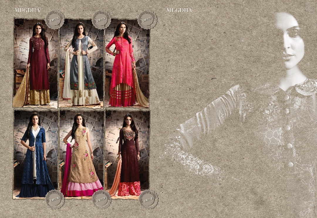 Mugdha Salwar Suit - Pure Fabric Top, Cotton Satin Printed Bottom, Jacquard Net Dupatta With Lace Border | Summer Ethnic Wear, Embroidered Bridal Style, 6 Elegant Designs