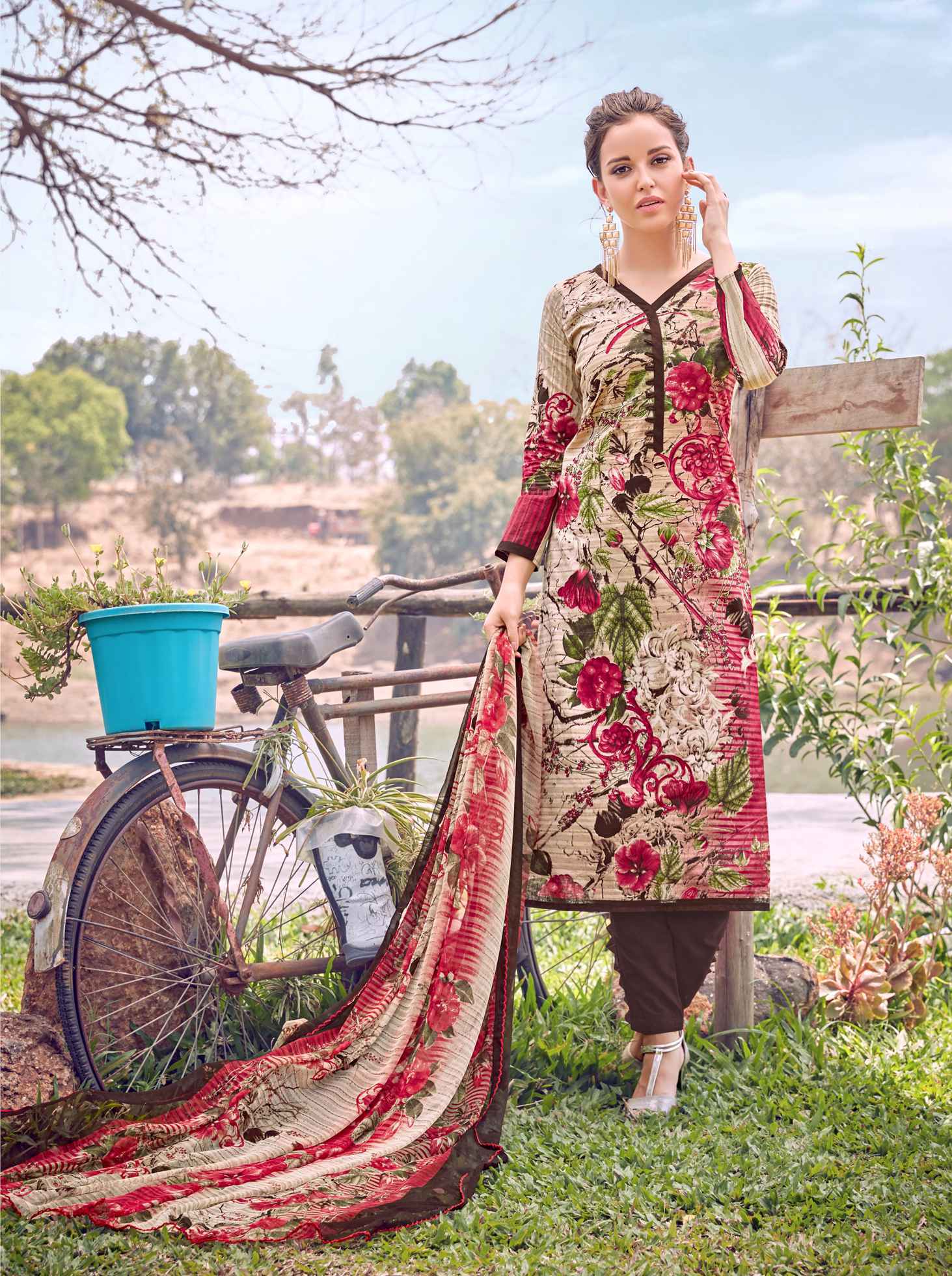 Designer Cotton Salwar Kameez