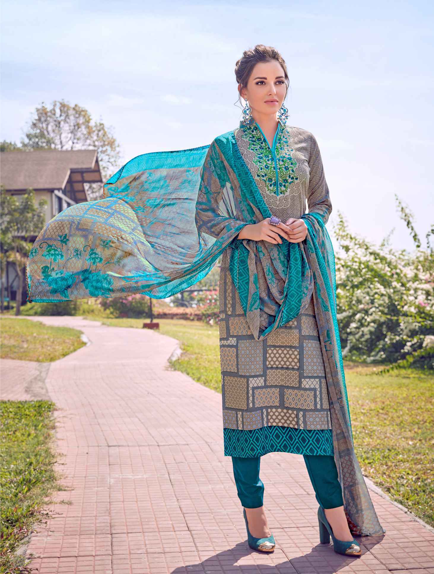 Designer Cotton Salwar Kameez