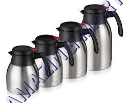 Vacuum Flask - Stainless Steel and Plastic, 220 Volts Power Supply, Silver and Black Kitchenware