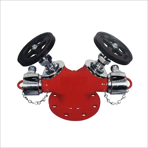 स्टेनलेस स्टील डबल आउटलेट लैंडिंग वाल्व