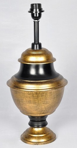 पीतल का प्राचीन और काला टेबल लैंप