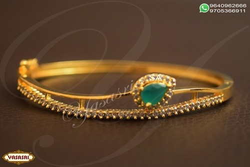 Cz Bracelet - Gold Plated, Unisex Design | Perfect for Engagement, Wedding, and Anniversary Gifts, Decorated with Quartz and Ruby Stones