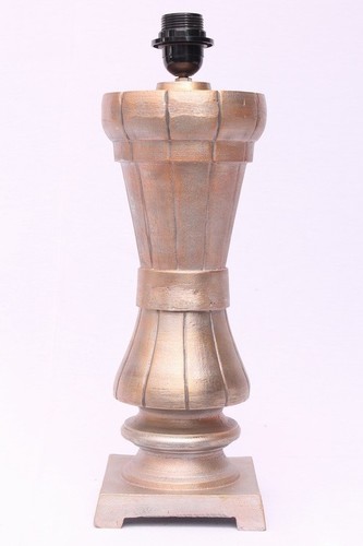 सिल्वर गोल्ड बड़ा टेबल लैंप