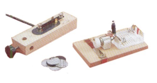 TAPE TIMER - Wooden Base 480 x 75 x 18 mm | 6-12V AC Operation, Adjustable Tape Position, Includes Carbon Discs & Tickertape