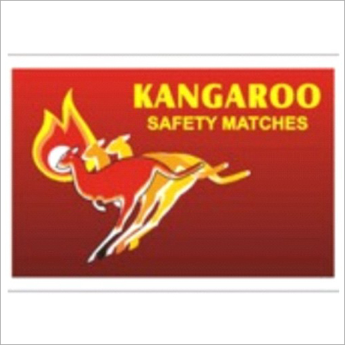 Kangaroo Wooden Match Box - High Quality Durable Wood, 42-45 Splints Average, Black Match Head - Longer Lasting Burning Ability, Adorable Packaging