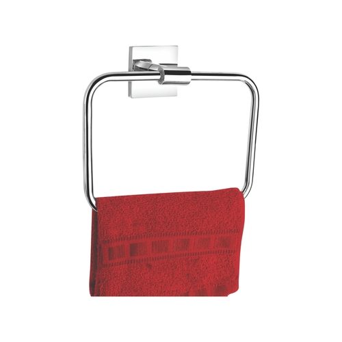 Towel Ring - Stainless Steel, 17 x 6 x 6 cm | Rectangular Design for Elegant Bathroom Accessories