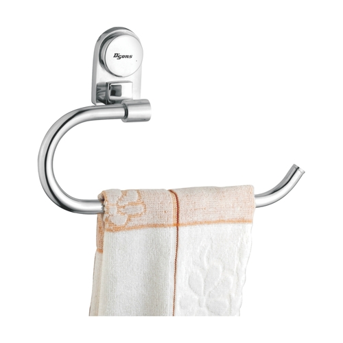 Towel Ring - Stainless Steel, Round Shape 15-30 Inches | Durable PVC Accents for Stylish Home Decor