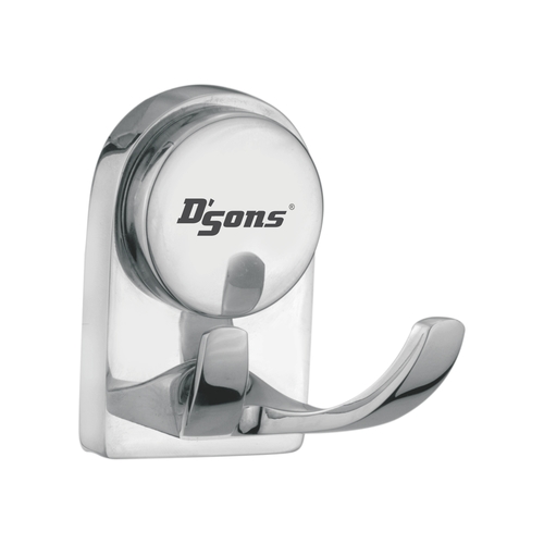 Bathroom Towel & Robe Hook - Color: Silver