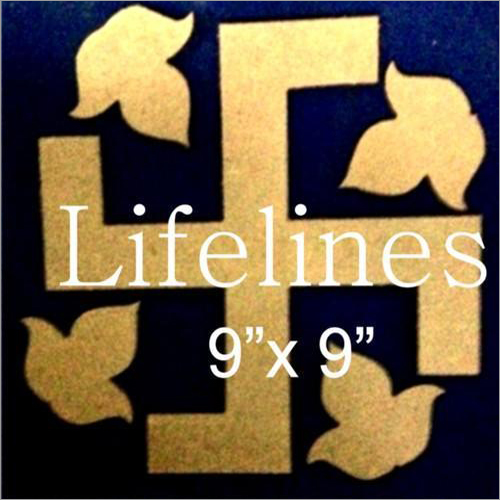 MDF रंगोली कट आउट