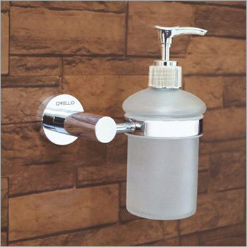 Round Brass Liquid Soap Dispenser