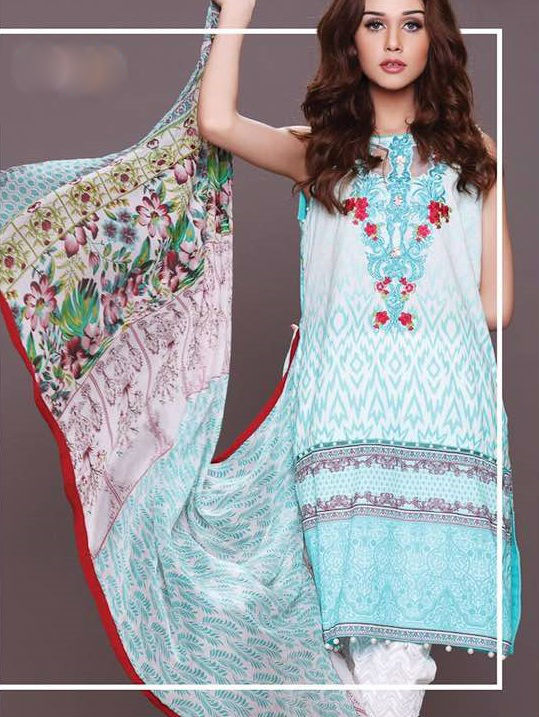 Printed Pakistani Cotton Salwar Kameez