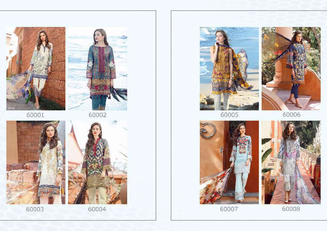 Florent-14 Salwar Suit - Pure Cotton Top With Embroidery, Semi Lawn Bottom With Embroidery, Chiffon Printed Dupatta | Anti-wrinkle, Breathable, Quick Dry, Washable, Full Sleeves, Customized Size, Summer Collection