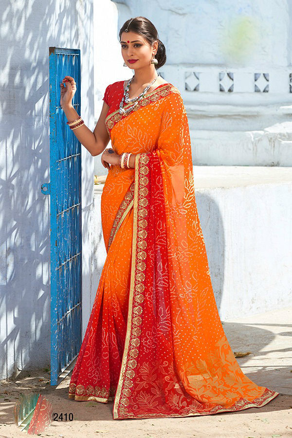 Georgette Bandhani Sarees