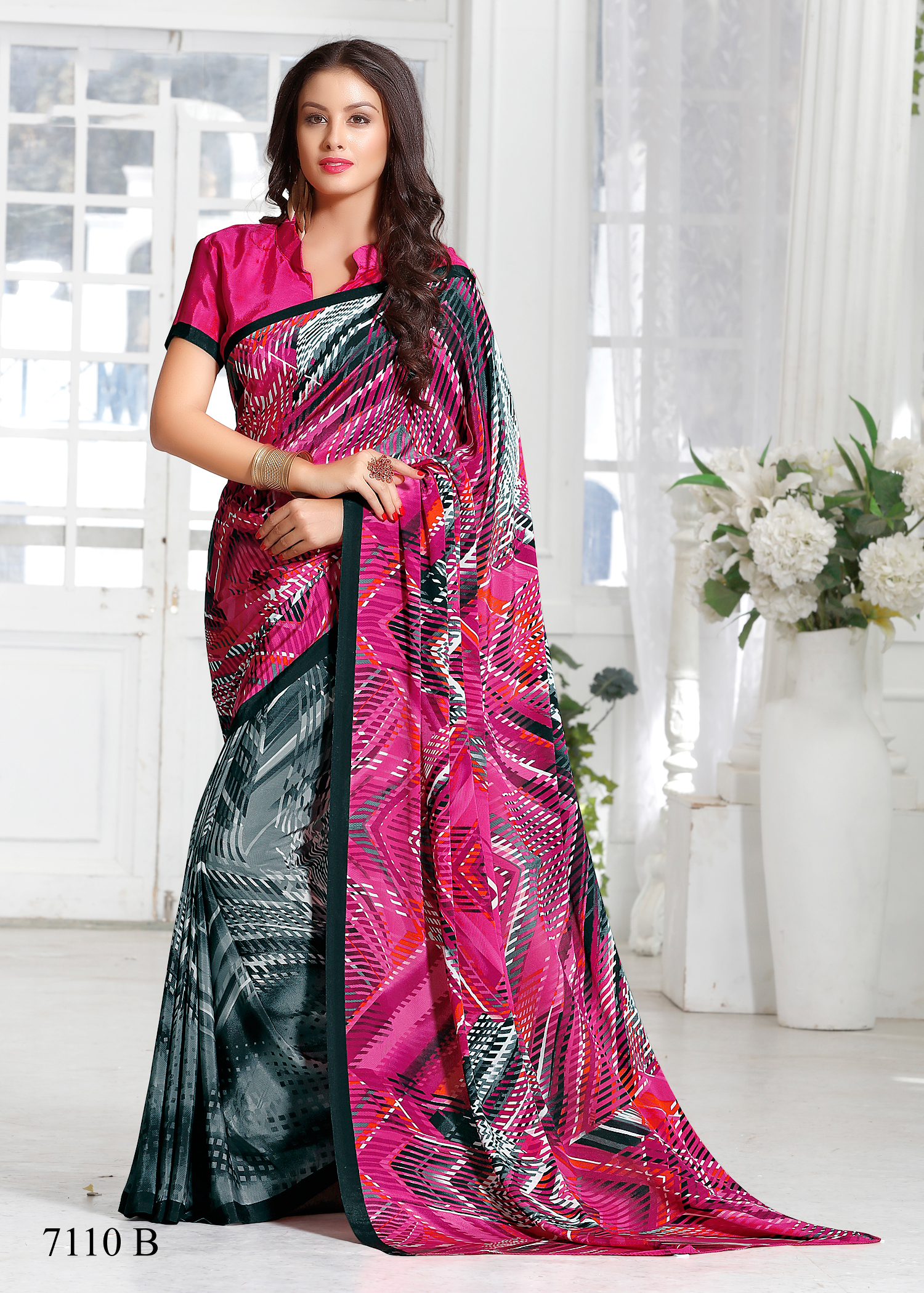Crepe Indian Traditional Sarees