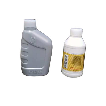 Plastic Lubricant Bottle - HDPE, 500ml & 1l Sizes, Gray & White Colors | Lightweight, Ergonomic Design, Screw Cap, Glossy Finish