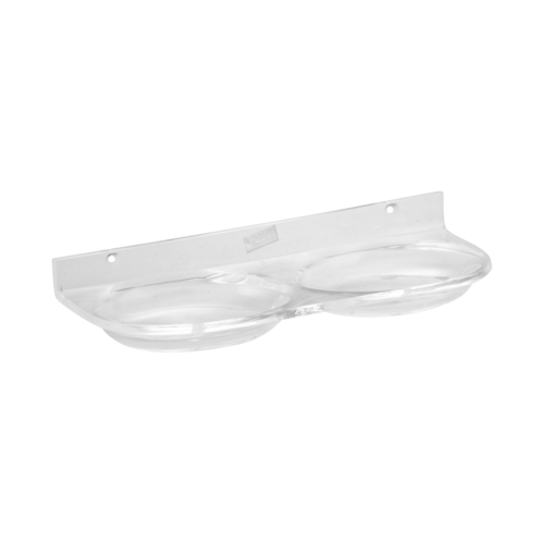 Double Soap Dish - Durable PVC, Elegant Design for Soap Organization and Quick Drying