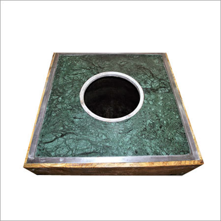 हरा संगमरमर शीर्ष तंदूर