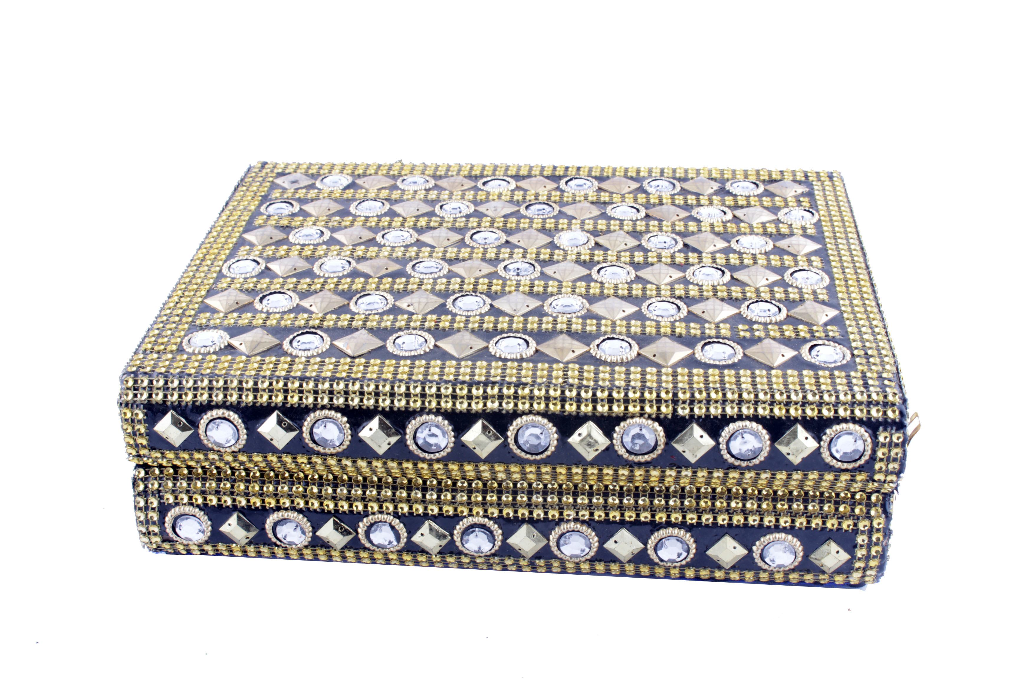 Designer Stone Beads Blue Color Bangle Box