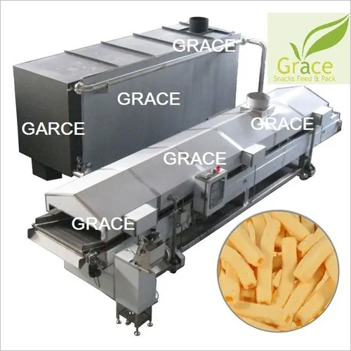 Namkeen Making Machine - Stainless Steel, 30 x 15 Ft Dimensions | Automatic, High Efficiency, PLC Control, Low Noise, 300 Kg/hr Capacity