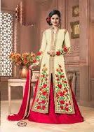 Salwar Suits - Georgette Top Santoon Bottom & Inner Customized Up To Size 42 | Embroidered Pattern Nazneen Dupatta Elegant Embroidery Work