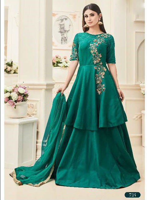 Silk Anarkali Dress Designs