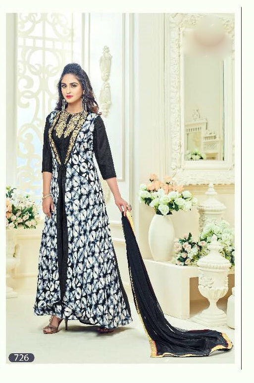 Silk Anarkali Dress Designs