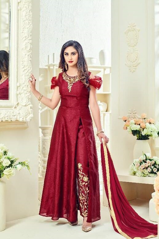 Silk Anarkali Dress Designs