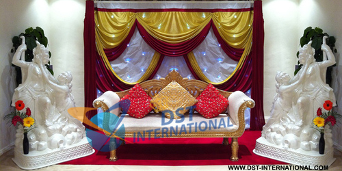 फाइबर राधा कृष्ण की प्रतिमा सजावट