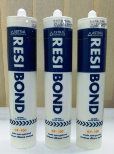 White Resibond Gp 100 Silicone Sealant