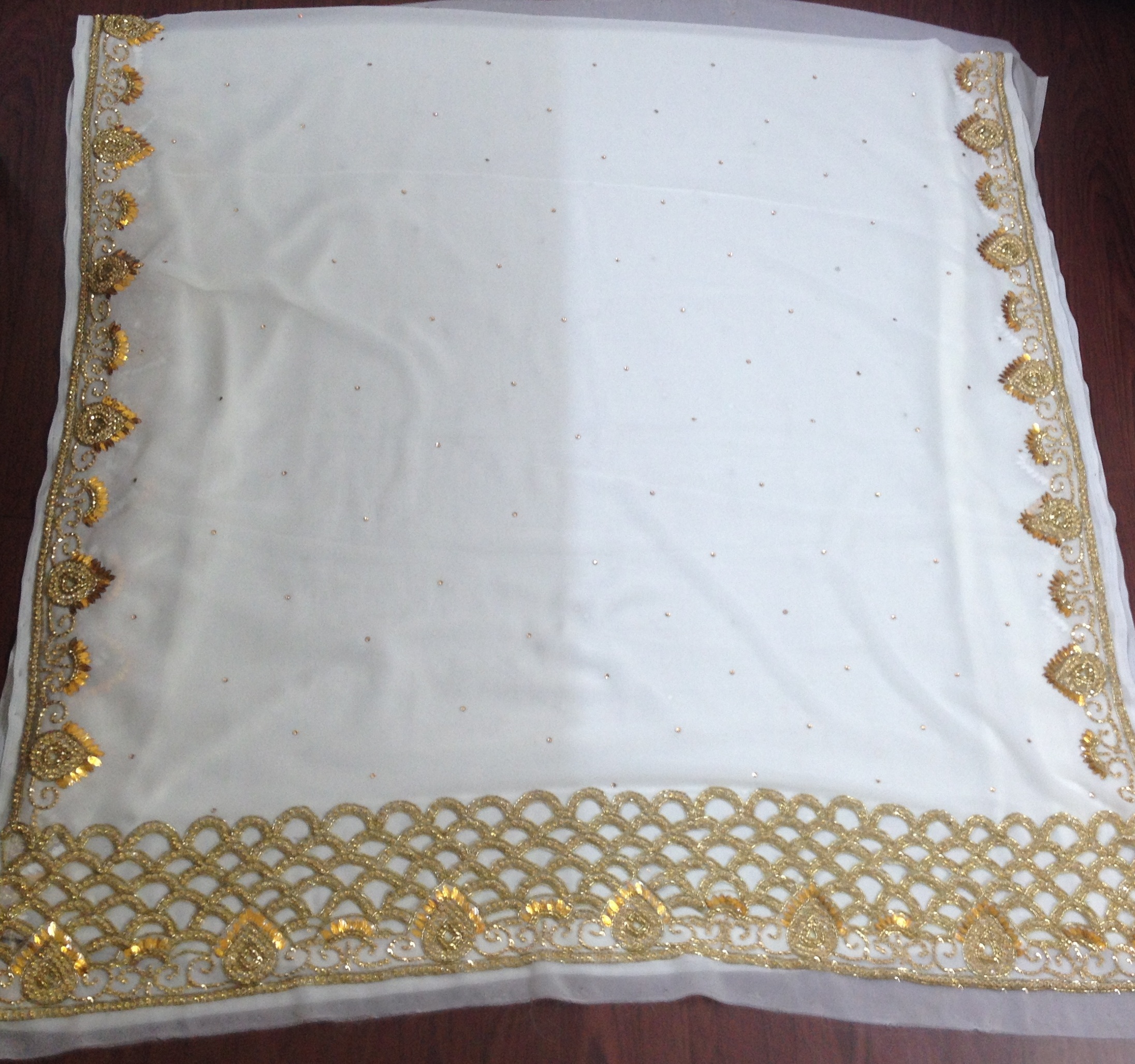 Heavy Embroidered Fabric - Color: As Per The Customers Demand