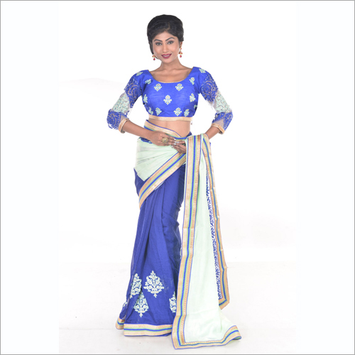 Chiffon Handblock Print Sarees