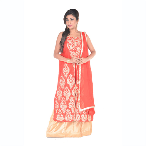 Jacket Lehenga Suit Decoration Material: Stones