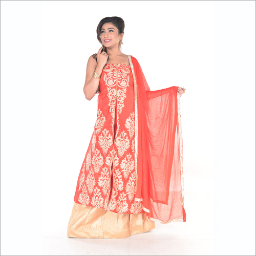 Jacket Lehenga Suit Decoration Material: Stones
