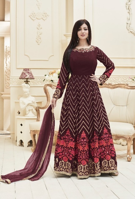 Embroidered Handwork Anarkali Suits